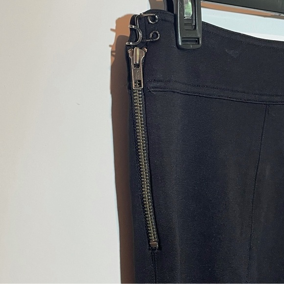 marciano Black Leggings pants with hook loop hardware on back of leg 4 - Picture 5 of 12